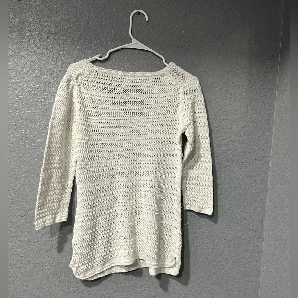 Tommy Hilfiger Women’s White Knit Swimsuit Cover Size‎ L